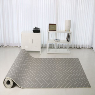 mom&maum 防滑可裁剪幼兒地墊, 灰色人字紋
