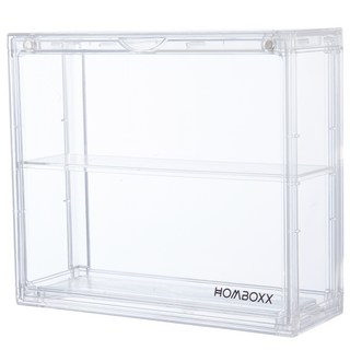 FL生活+ 潮玩全透明雙層磁吸門展示盒 A-493, 1個