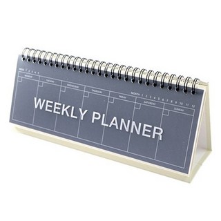 2Youngdesign 彩色立式每週計畫表, 海軍藍, 1本