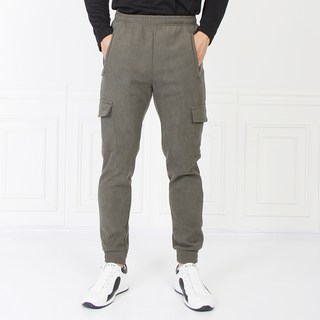 Mineflow 男款內刷毛燈芯絨工裝束口登山褲 HA331