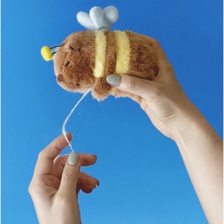 Junoel 翅膀拍動蜜蜂水豚鑰匙圈, 155mm, 1個, 混合顏色