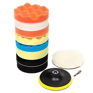 ZIO-BIZ 電鑽用拋光海綿墊 125mm 11件組, 1套, 混合顏色