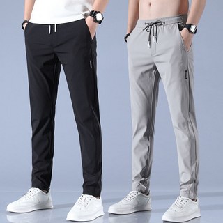 Elsso 男士冬季刷毛工作褲運動褲休閒褲保暖長褲 2件組