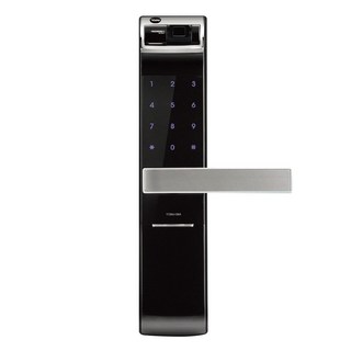 Yale 耶魯 指紋密碼電子鎖 黑色, 客戶直接安裝, YDM4109A