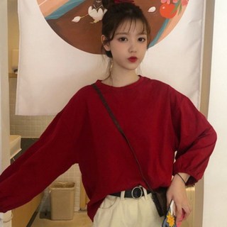 Elsso 女性寬鬆泡泡袖長袖T恤