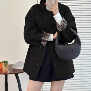 Paperments M.mme 摩登寬鬆短版風衣 11808