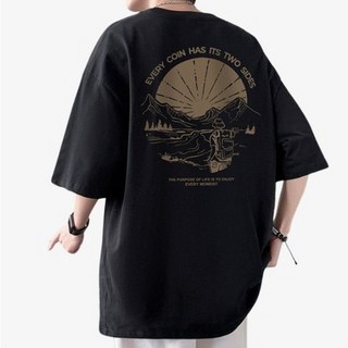 JTL 男款 寬鬆版型 印花 短袖 T恤