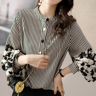 Murielle 女性亨利領休閒襯衫