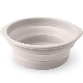 Simply& 節省空間多用途折疊臉盆 中款, 米色, 1個