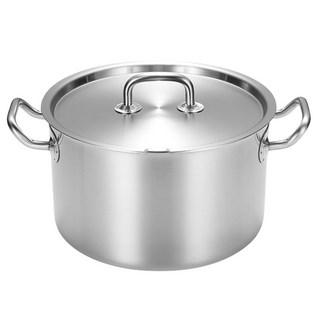 Cookever Pro Premium 電磁爐適用 五層不鏽鋼雙耳鍋 24cm, 1個, 銀色