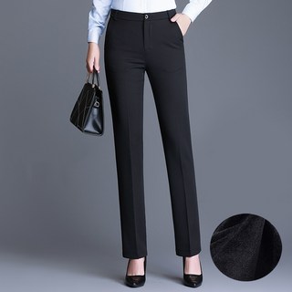 Raratina 女款 Ara 刷毛基本款直筒西裝褲