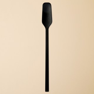 이지실리 스퀘어 실리콘 다용도 티 버터 잼스푼, 블랙, 1개