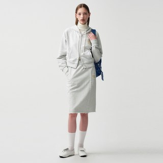 MaritheFrancoisGirbaud W CLASSIC LOGO DENIM PATCH SWEAT SKIRT