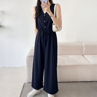 Lalaon 彈性寬版連身褲 TSP2011