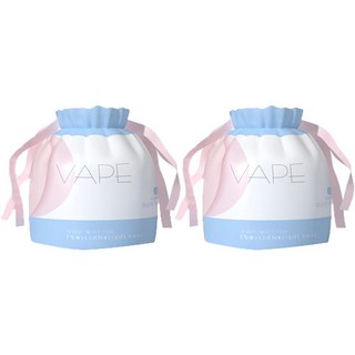 韓國 VAPE 寶貝 捲筒式一次性洗臉巾 80張, 2入, 白色