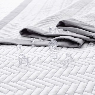 HEIRLOOM 冰涼固定綁帶涼感墊, 人字形灰色