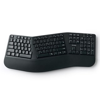 아이리버 멀티페어링 인체공학 무선키보드, 블랙, EQwear-ERGO WAVE EW3, 제조사축
