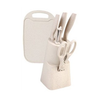 SUPERRICH ..., 中式菜刀 + 菜刀 + 水果刀 + 廚房用剪刀 + 削皮刀 + 砧板 + 收納盒, 1組