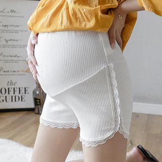 孕婦優雅羅紋蕾絲內襯褲