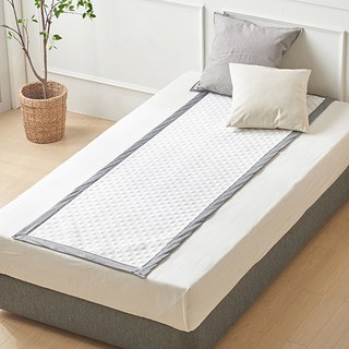 그리프 프라임 침대 냉감패드, 화이트 + 그레이, 쿨매트