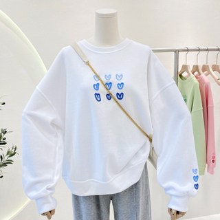 Elsso NINE HEART寬鬆基本款長袖大學T