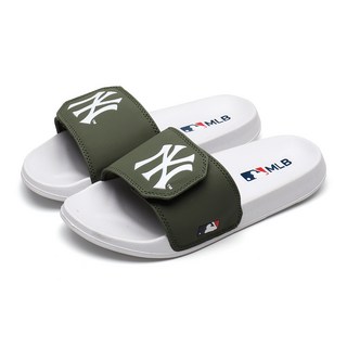 MLB 紐約洋基隊柔軟魔鬼氈拖鞋, 卡其色, 250