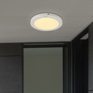 KUMHO Beongaepyo Wonha 閃電牌 Edge 圓形無頻閃感應燈 22cm LED 20W 白色 燈泡色, 1個