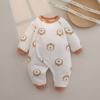 STARDOOR 嬰幼兒動物圖案全開扣防寒連身衣