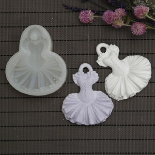 ANGLE THING 附掛勾矽膠模具 1孔 2入, 芭蕾舞衣