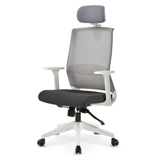 Chair Focus Koda K90 Header 辦公桌椅 白色, 黑色 + 灰色