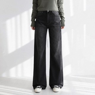 앤드스타일여성용롱/숏 기장 딱맞진39탄세미와이드부츠컷데님팬츠265047