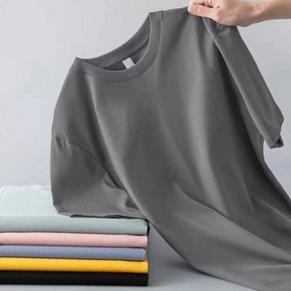 Goodif 男士基本款圓領寬鬆短袖T恤 2件組