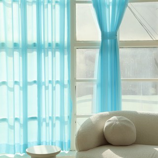 메종텍스타일 포시즌 인테리어 컬러 쉬폰 커튼 2p + 저소음 고급 레일 세트