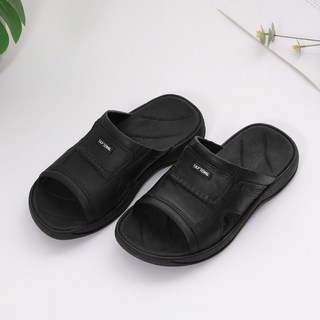 TAY SONG 太松 簡約舒適戶外男拖鞋, 黑色, 1雙