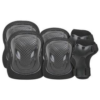 AIRWALK 成人直排輪護具組, 黑色, 1組