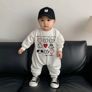 STARDOOR 動物愛心圓領連身衣