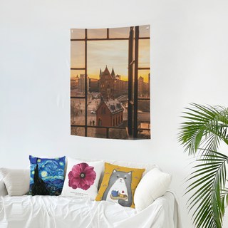 SANGSANG HOO 織物海報, 日落景色