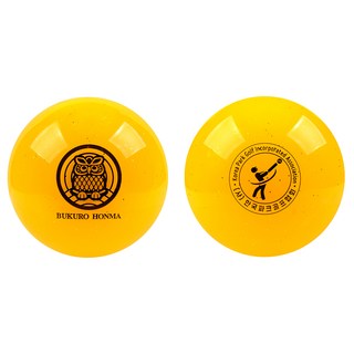 부쿠로혼마 펄 코팅 파크 골프공 정품볼 4피스 6cm, 옐로우, 1개입, 1개