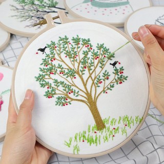法式刺繡套組, 1套, 櫻桃樹