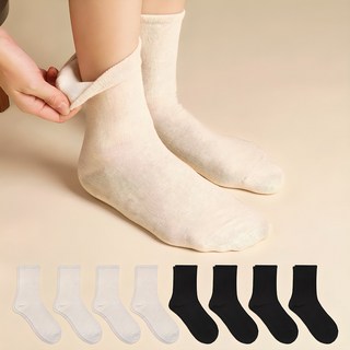 Sockpiens 智人 女性用無束帶舒適無壓力襪 8雙組