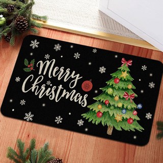 Day Soy 手繪風聖誕玄關墊, 05 黑色樹