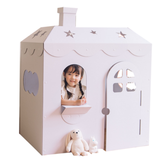 [Kizbarae] 兒童專屬別墅大型紙屋, 1個, 白色
