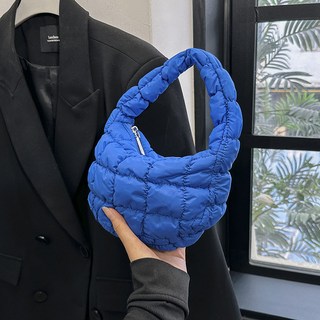 Hilio 絎縫迷你雲朵包, 藍色