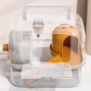 Lanboer 倉鼠XX一體式籠子, 橘色, 1個