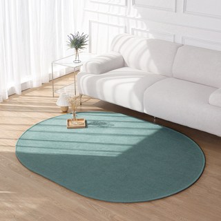 레시앙뜨 로지 슬럽 워셔블 러그 타원형