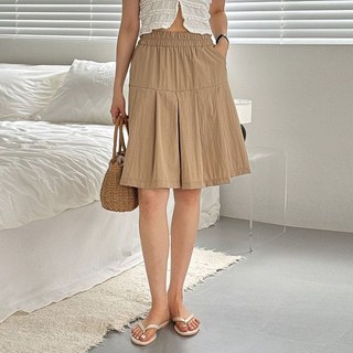 SUGAFUN 女款 Clemin 百褶鬆緊腰圍褲裙