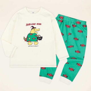 mollimelli 童款甜蜜恐龍寬鬆長袖套裝