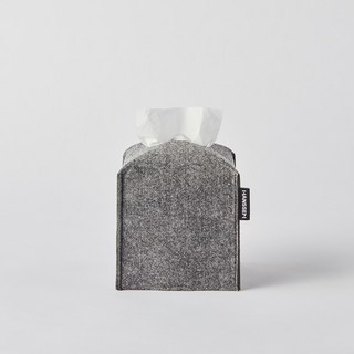 한샘 펠트 정사각 티슈케이스 소, 그레이, 1개