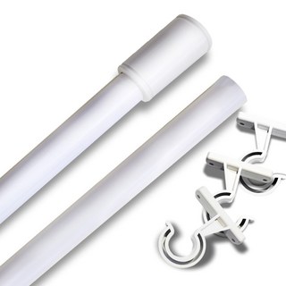 ALTTEURI 素色窗簾桿組, 白色