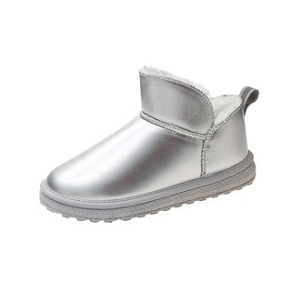 elsso. 亮面可愛短雪靴